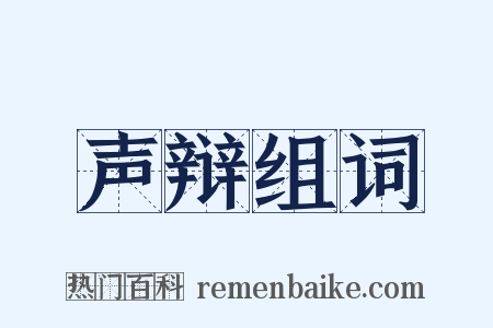 声辩组词是什么意思的图片